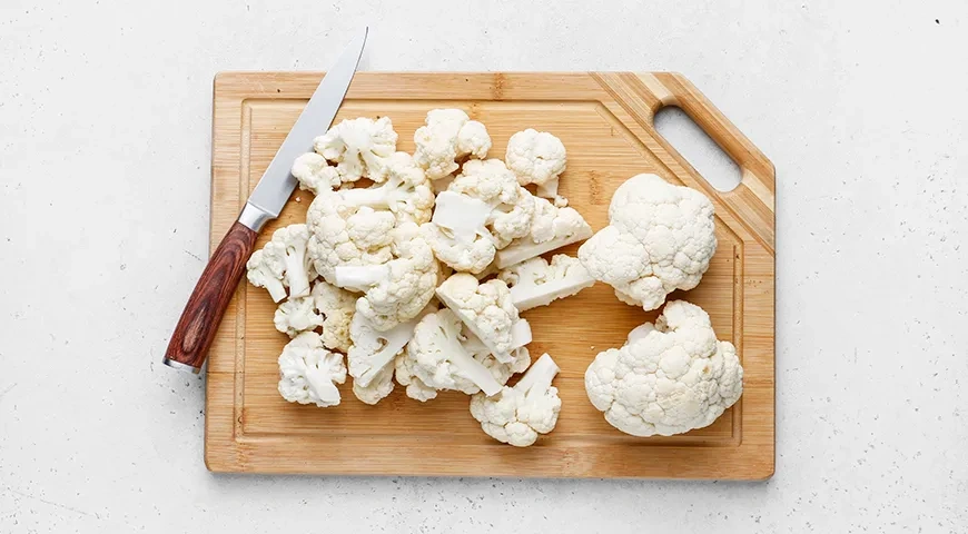 Цветная капуста в сухарях в духовке: шаг 1