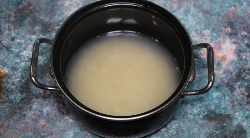 Длиннозерный припущенный рис: шаг 1