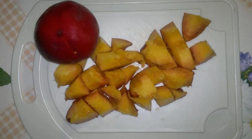 Домашнее сливочно-персиковое мороженое: шаг 1