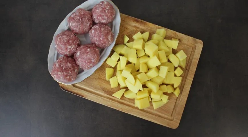 Фасолевый суп с фрикадельками: шаг 1