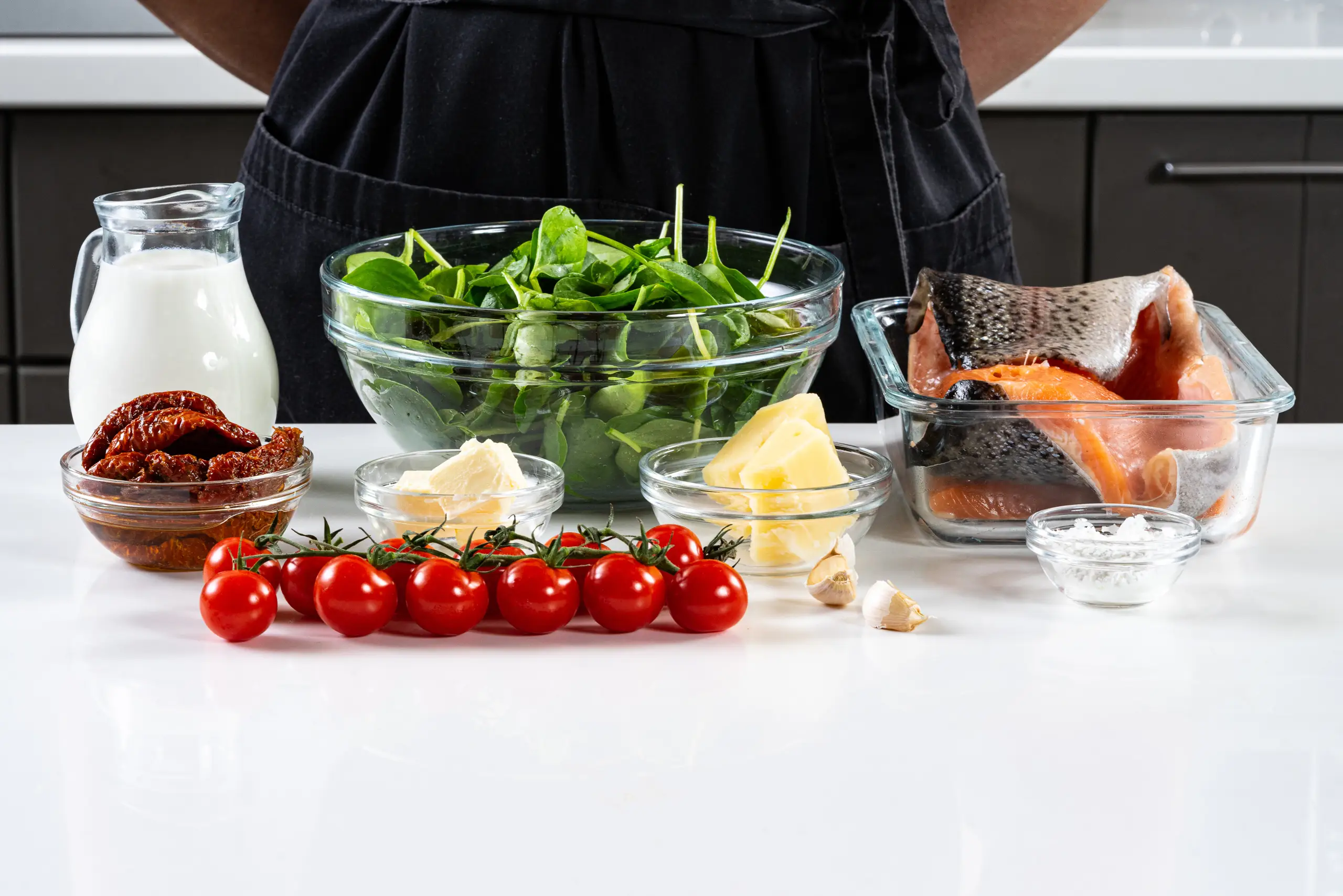 Шаг 1: Форель в сливочном соусе