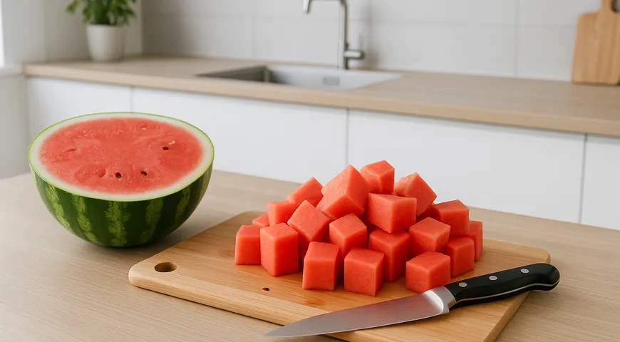 Фреш из арбуза в блендере: шаг 1