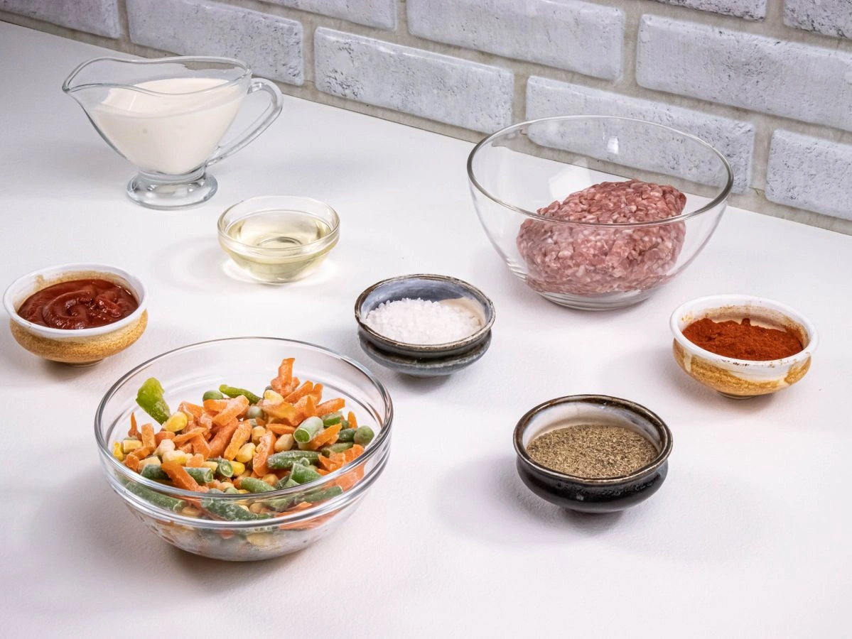 Шаг 1: Фрикадельки с овощами