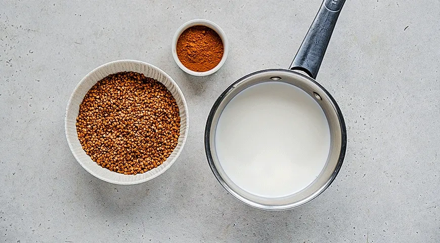 Гречка с какао: шаг 1