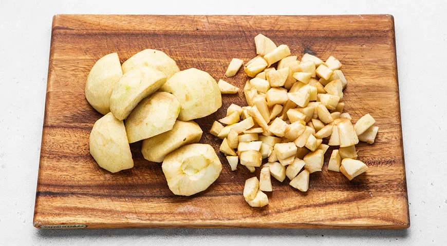 Густое яблочное повидло: шаг 1