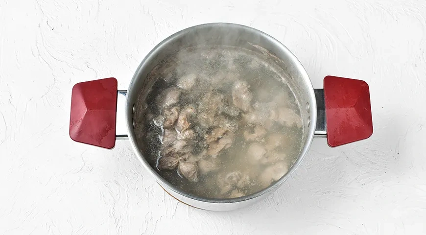 Хе из куриных желудков по-корейски: шаг 1