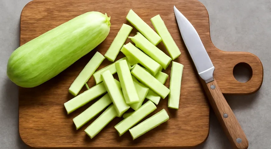 Кабачки с сыром в аэрогриле: шаг 1