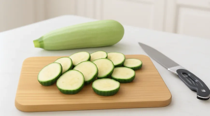 Кабачки в микроволновке под сыром: шаг 1