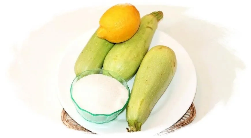 Кабачково-лимонный джем с имбирем: шаг 1