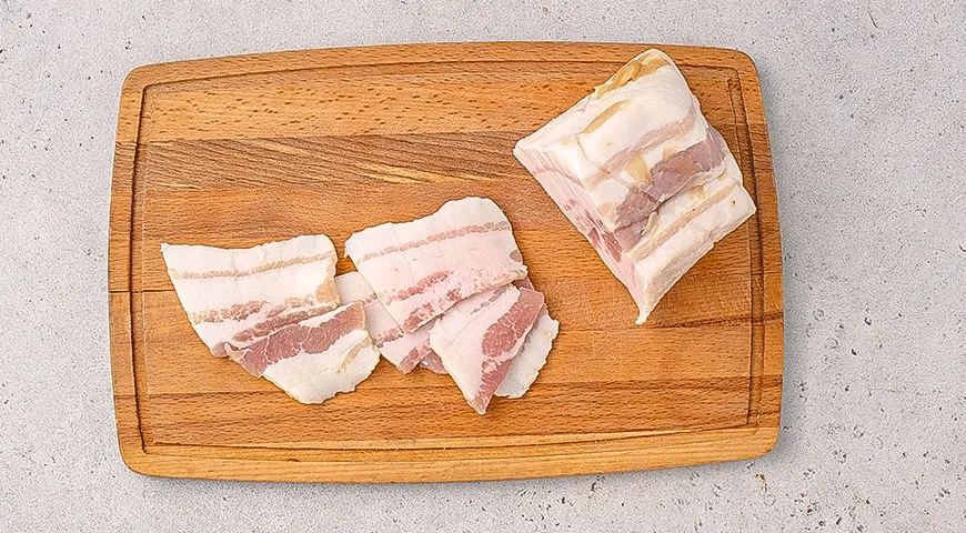 Картошка-гармошка с салом: шаг 1