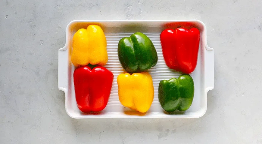 Каша из киноа с печеным перцем и тимьяном: шаг 1