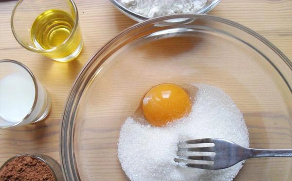 Шаг 1: Кекс за 5 минут в духовке