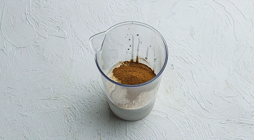 Кофейные взбитые сливки: шаг 1