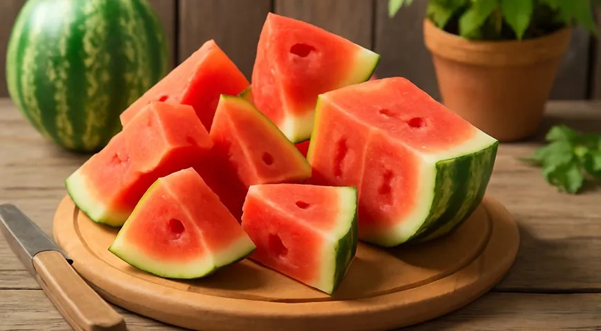 Коктейль из арбуза и молока: шаг 1