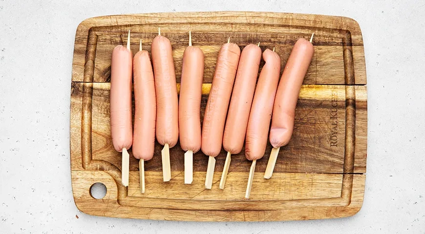 Корн-доги без кукурузной муки: шаг 1