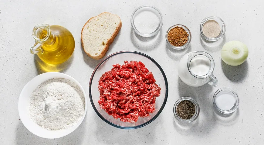 Котлета в тесте в духовке: шаг 1