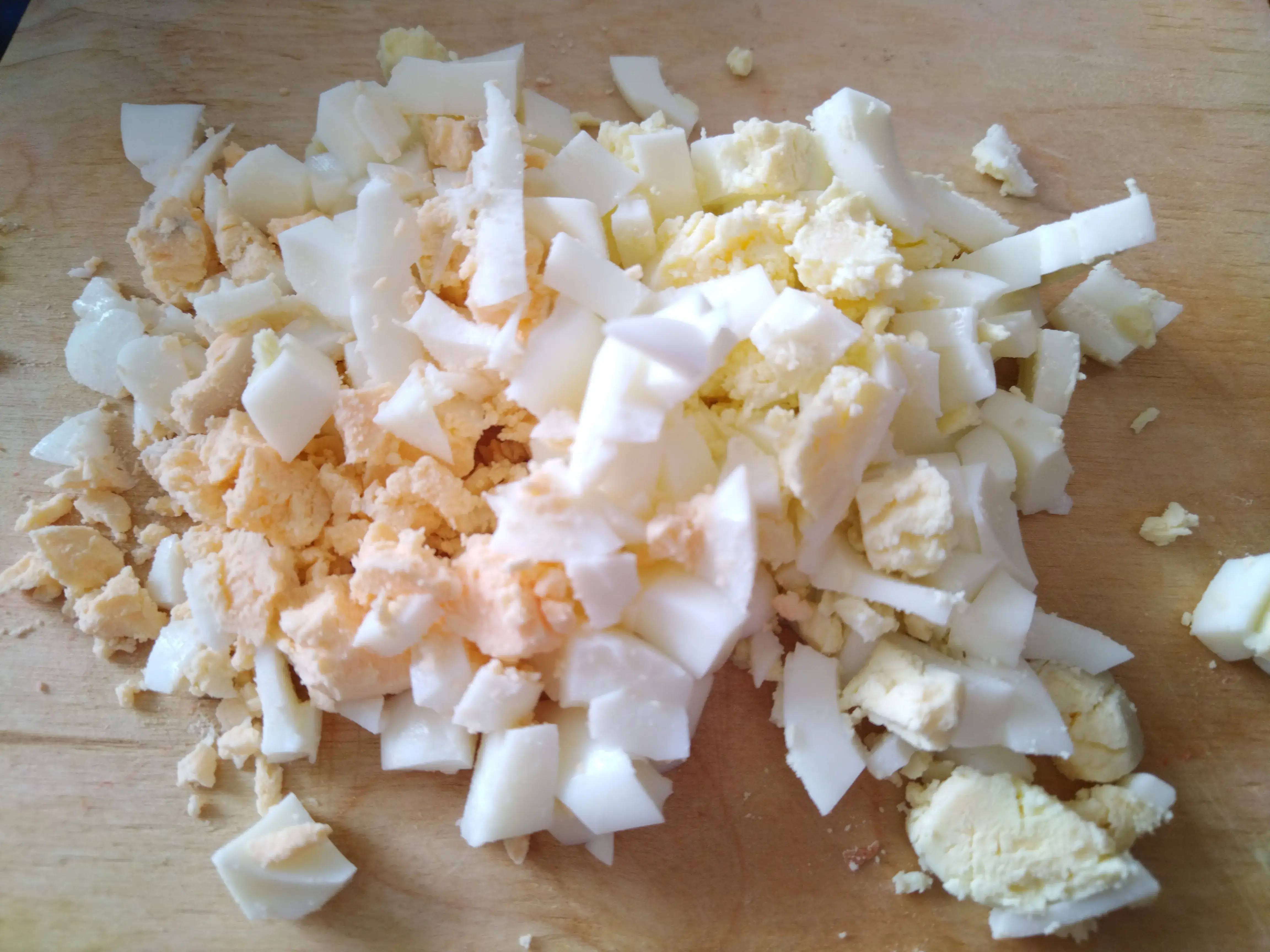 Крабовый салат с яблоком: шаг 1