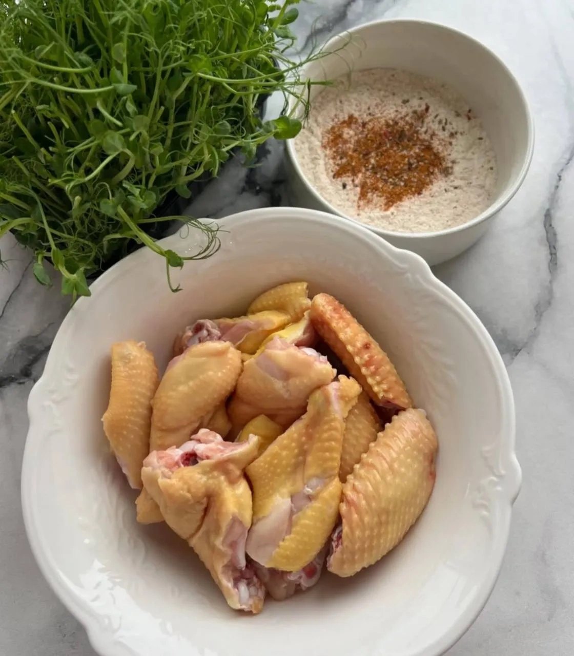 Крылышки в сырно-чесночном соусе: шаг 1