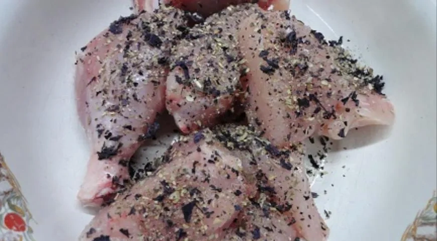 Курица алла каччаторе: шаг 1