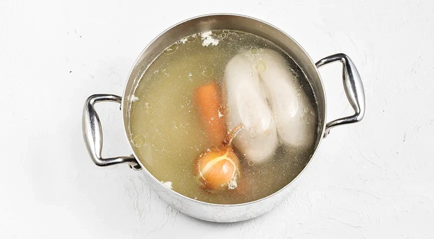 Куриный суп с овсяными хлопьями: шаг 1