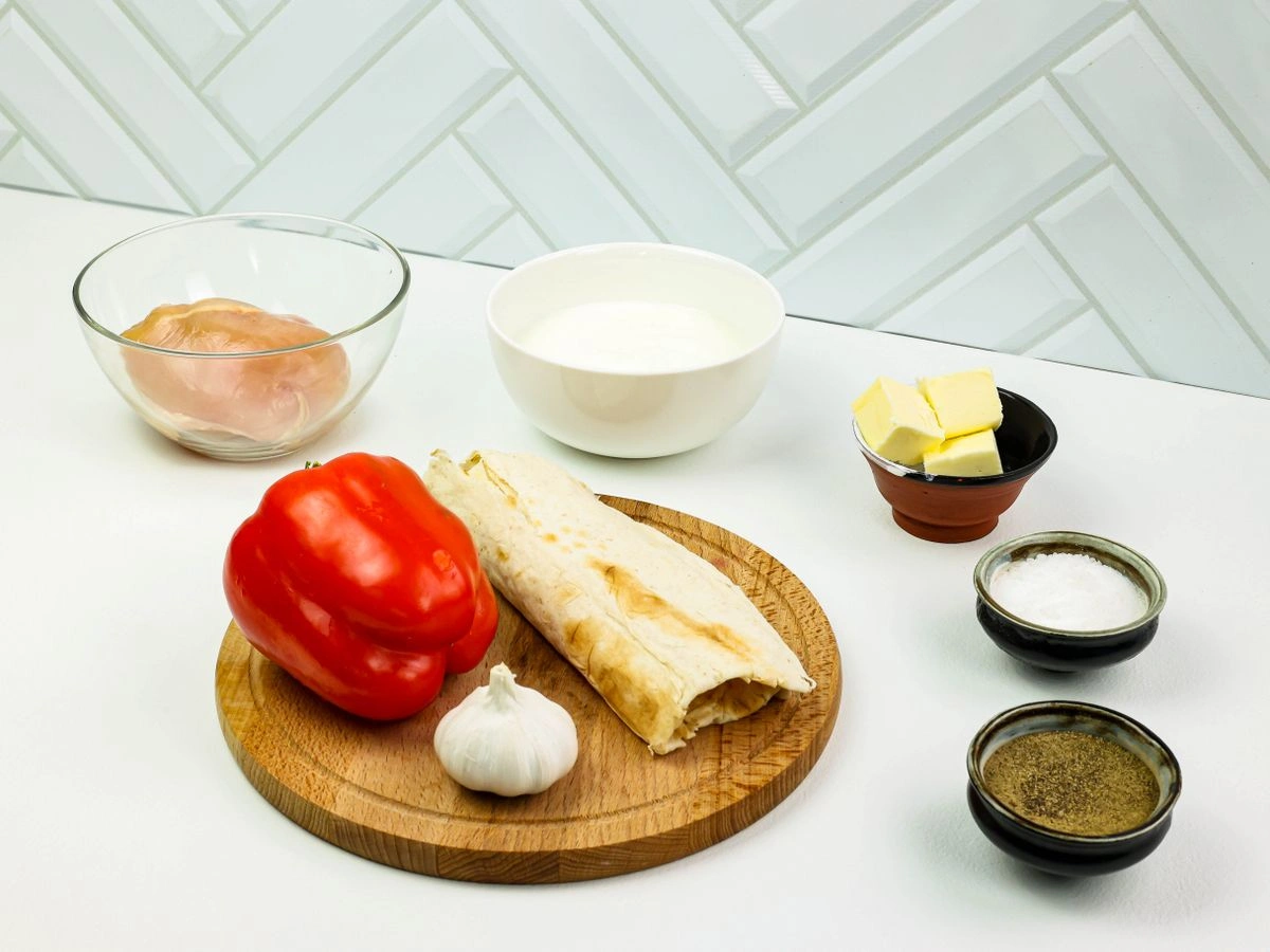 Шаг 1: Курица в лаваше по-армянски