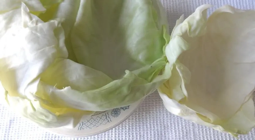 Квашеная капуста с медом: шаг 1