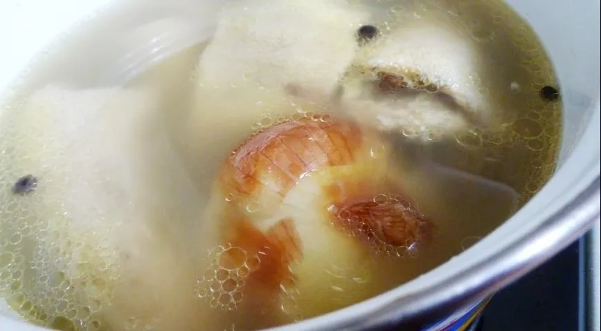 Лампредотто с зеленым сальса-верде или флорентийский бутерброд: шаг 1