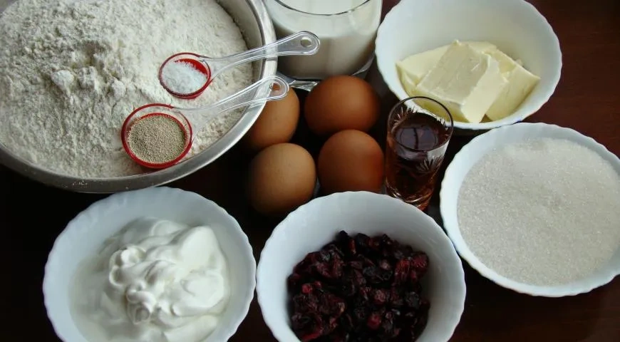 Лавандовые пуховые куличи: шаг 1