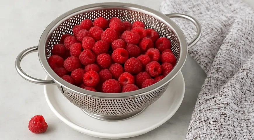 Малиновый сок на зиму: шаг 1