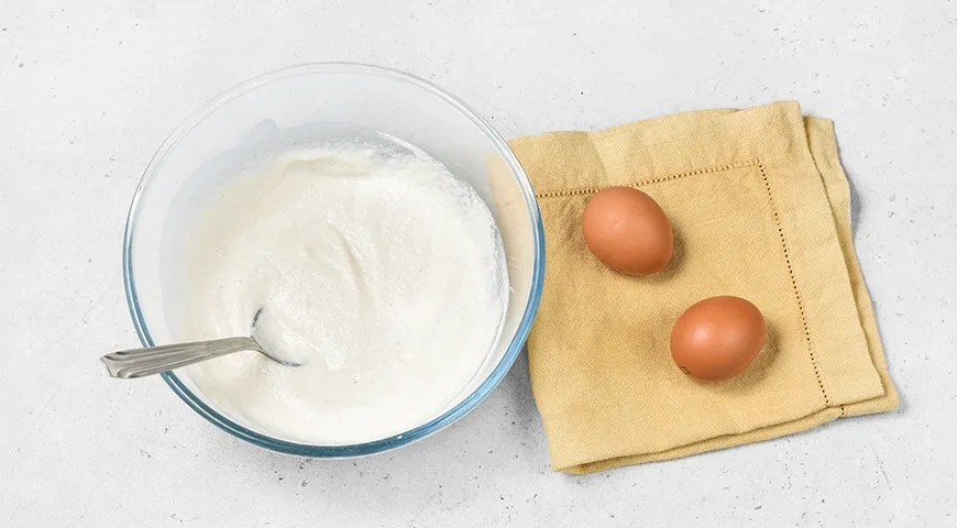 Манник в аэрогриле: шаг 1