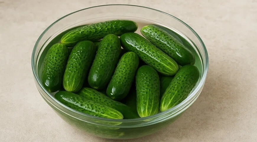 Маринованные огурцы с лимонной кислотой: шаг 1