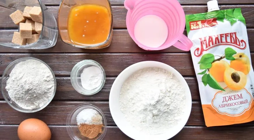 Медовая коврижка с абрикосовым джемом "Махеевъ " на 23 февраля: шаг 1