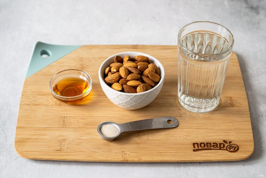 Шаг 1: Миндальный тофу