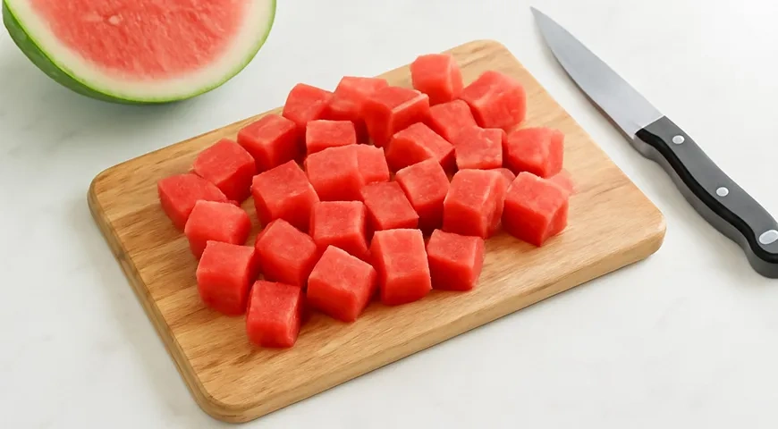 Мороженое из арбуза: шаг 1