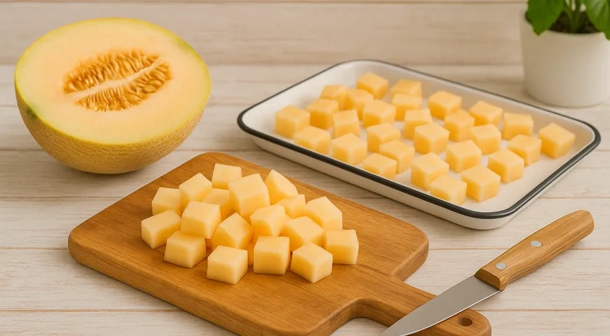 Мороженое из дыни: шаг 1