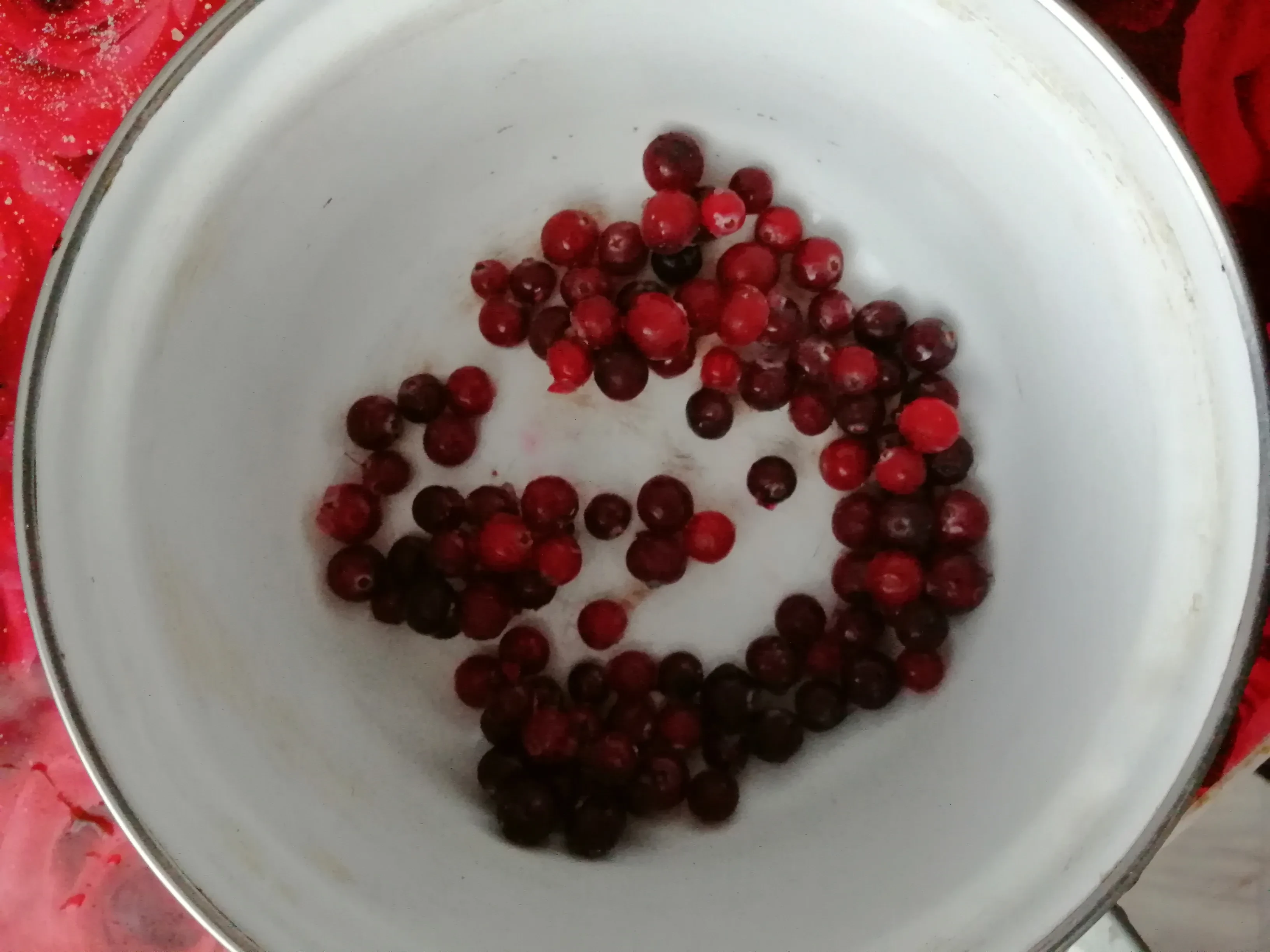 Морс клюквенный: шаг 1