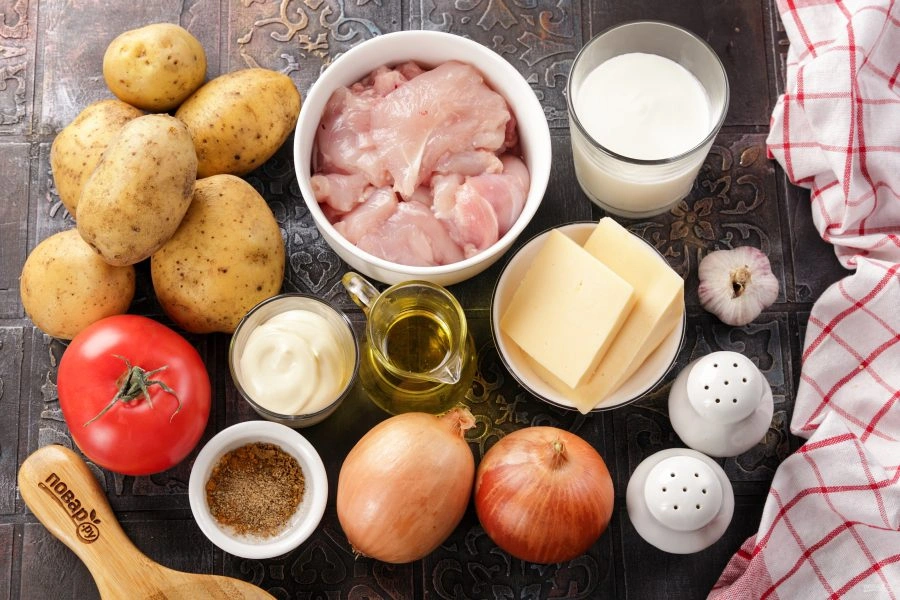 Шаг 1: Мясо пофранцузски из куриного фарш а