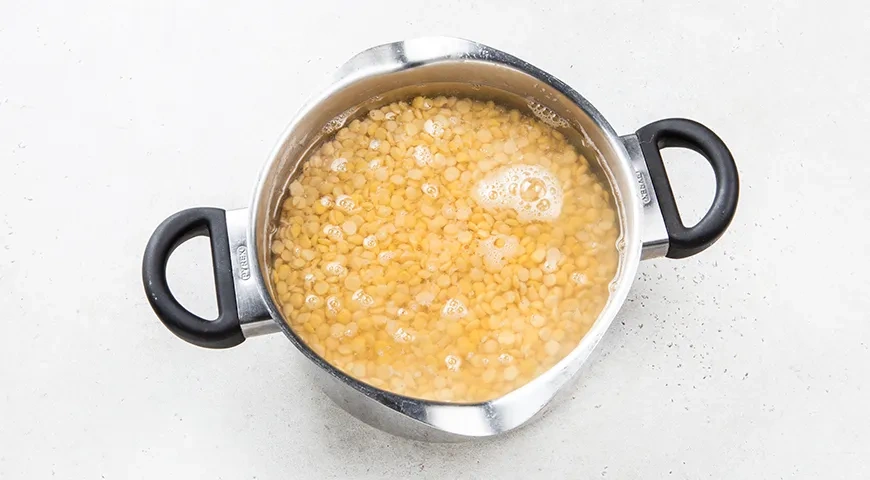 Нежное гороховое пюре со сливками: шаг 1