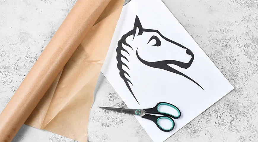 Новогодний салат «Лошадь»: шаг 1