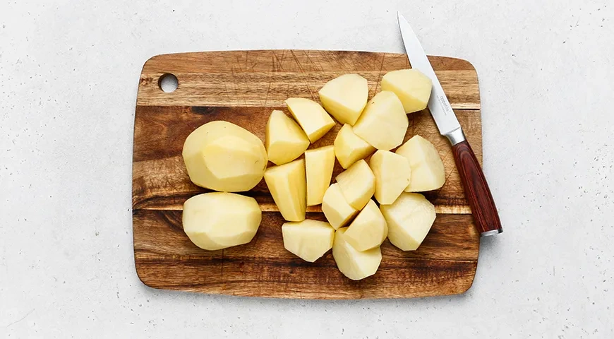 Обжаренное картофельное пюре с луком: шаг 1