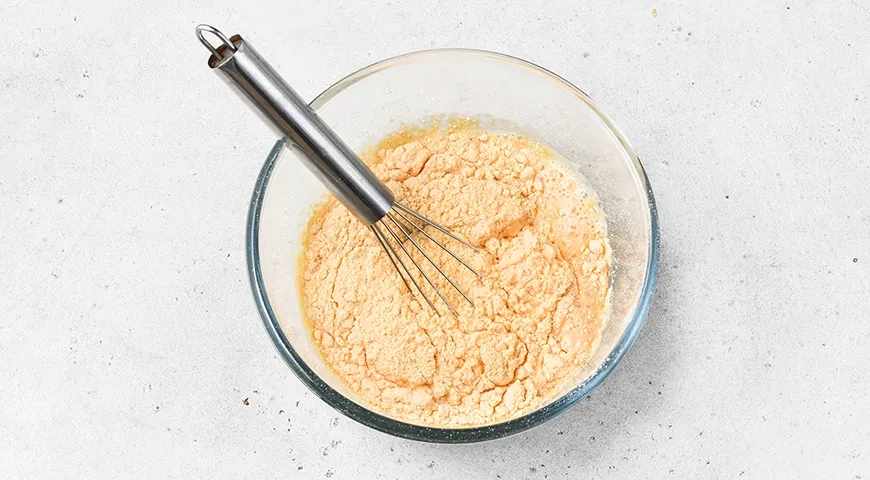 Омлет из яичного порошка: шаг 1