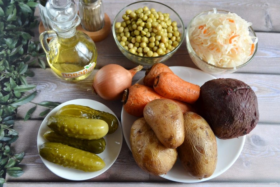 Шаг 1: Овощной винегрет