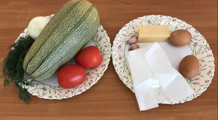 Овощная запеканка с творогом: шаг 1