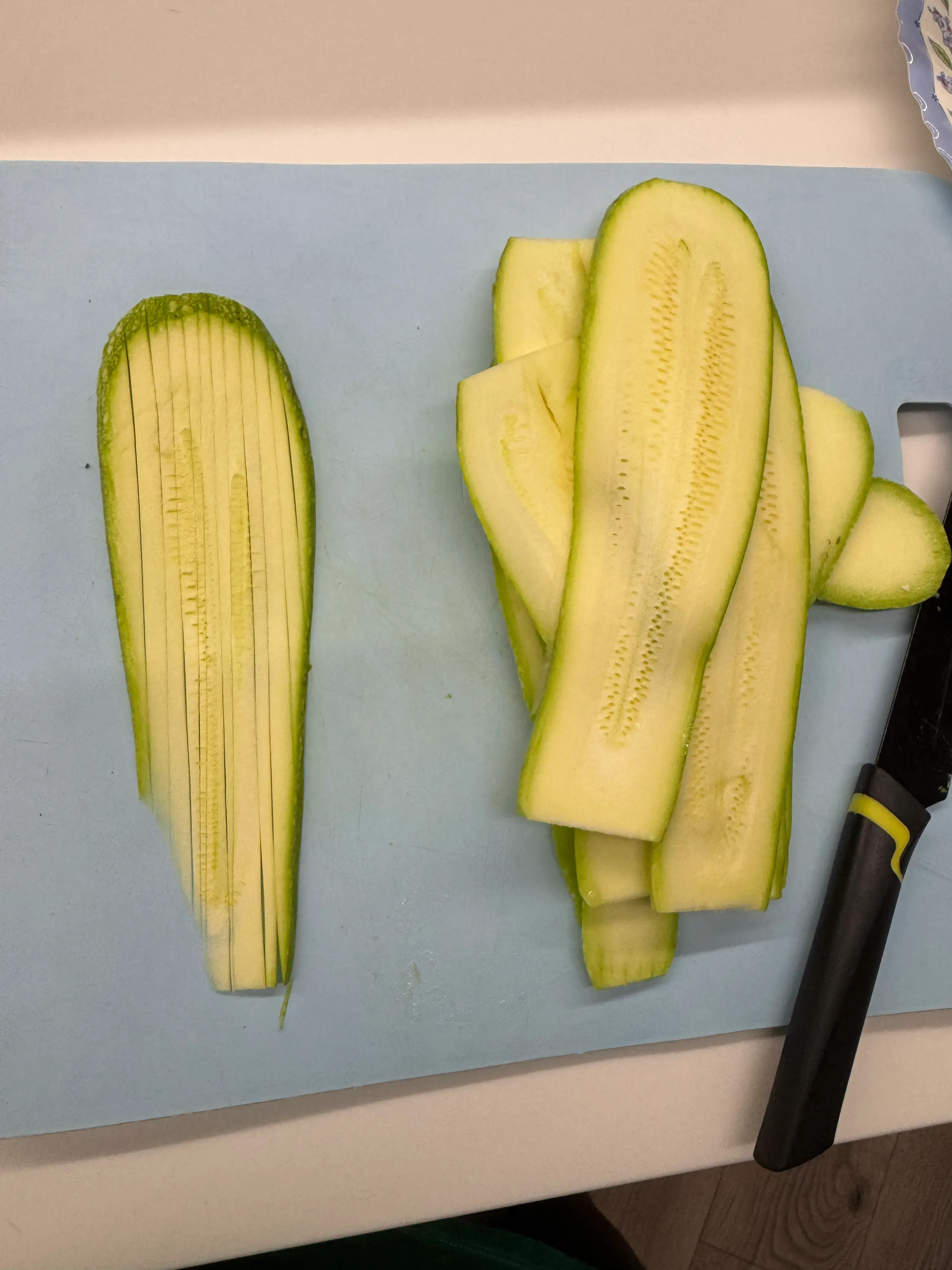 Паста из кабачков: шаг 1