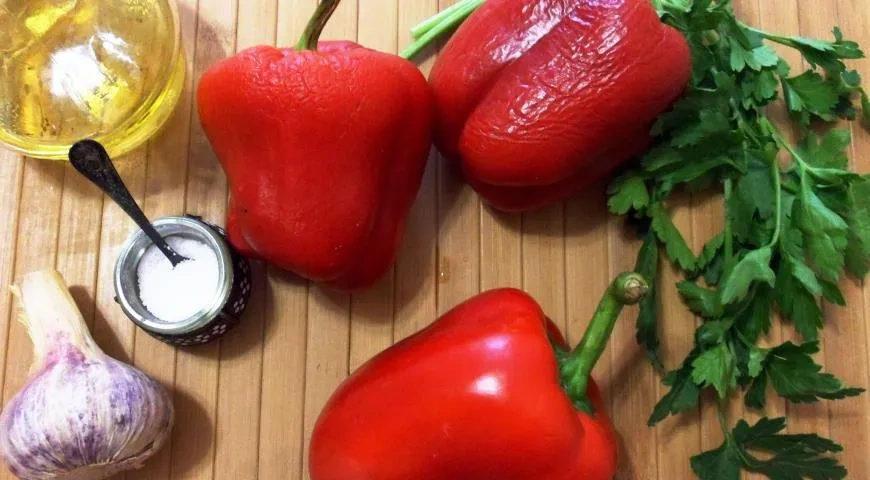 Печеный болгарский перец в ароматной заливке: шаг 1