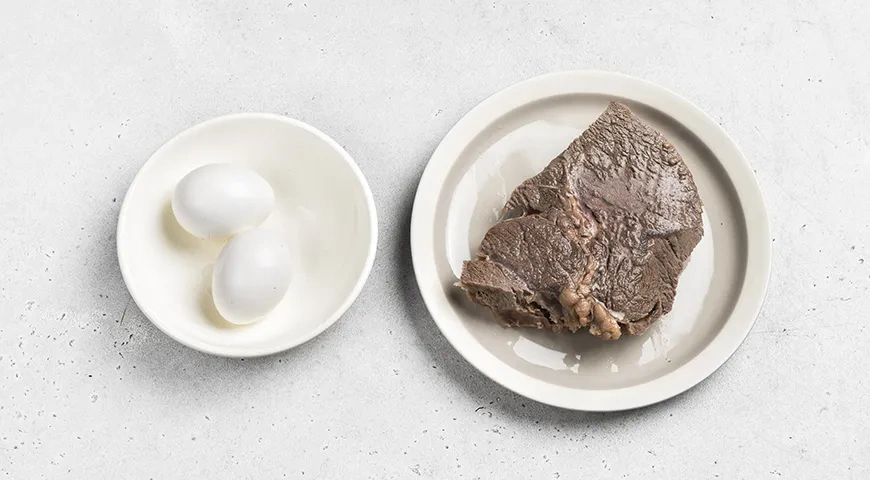 Пицца «Оливье»: шаг 1