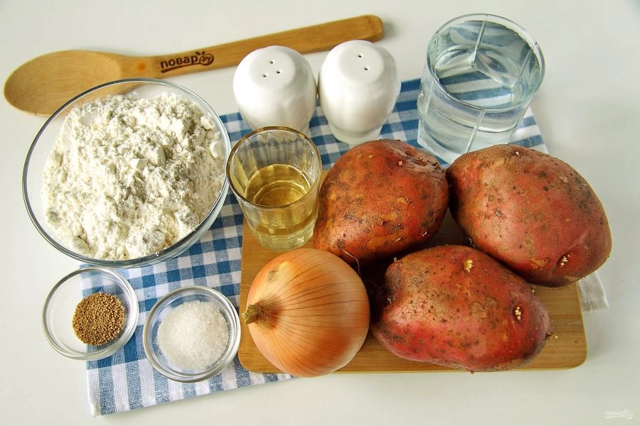 Шаг 1: Пирог с картошкой и луком в духовке