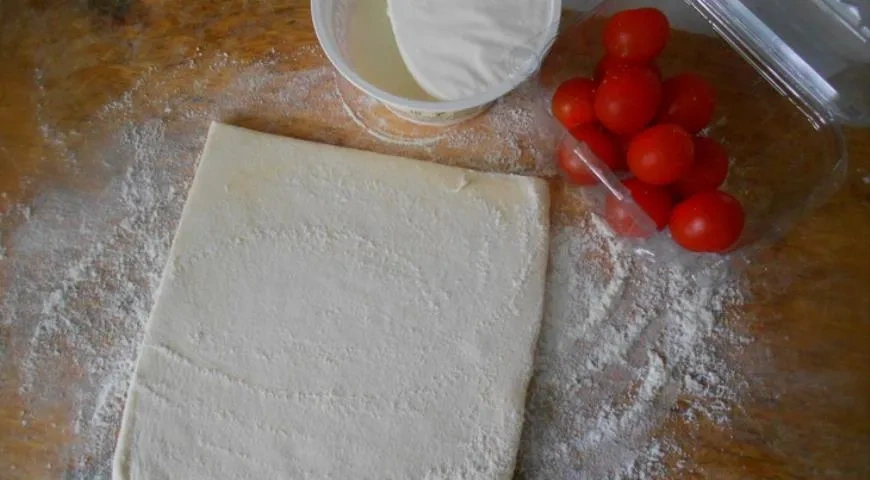 Пирог с рикоттой и соусом песто: шаг 1