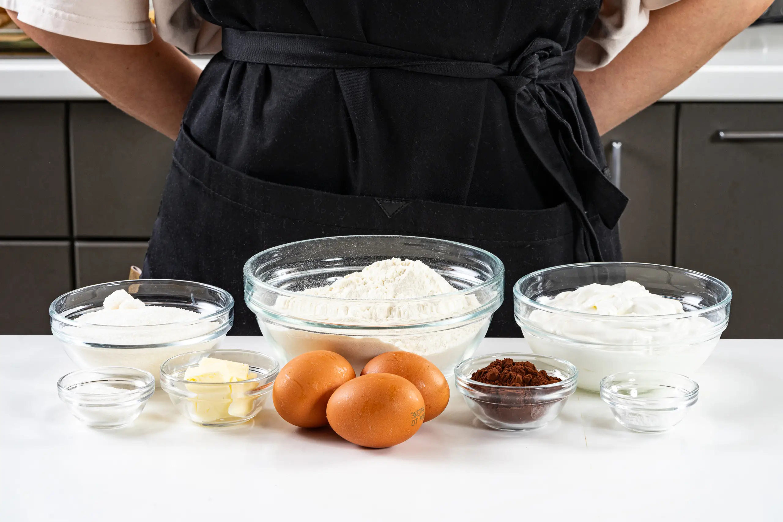 Шаг 1: Пирог «Зебра» на сметане