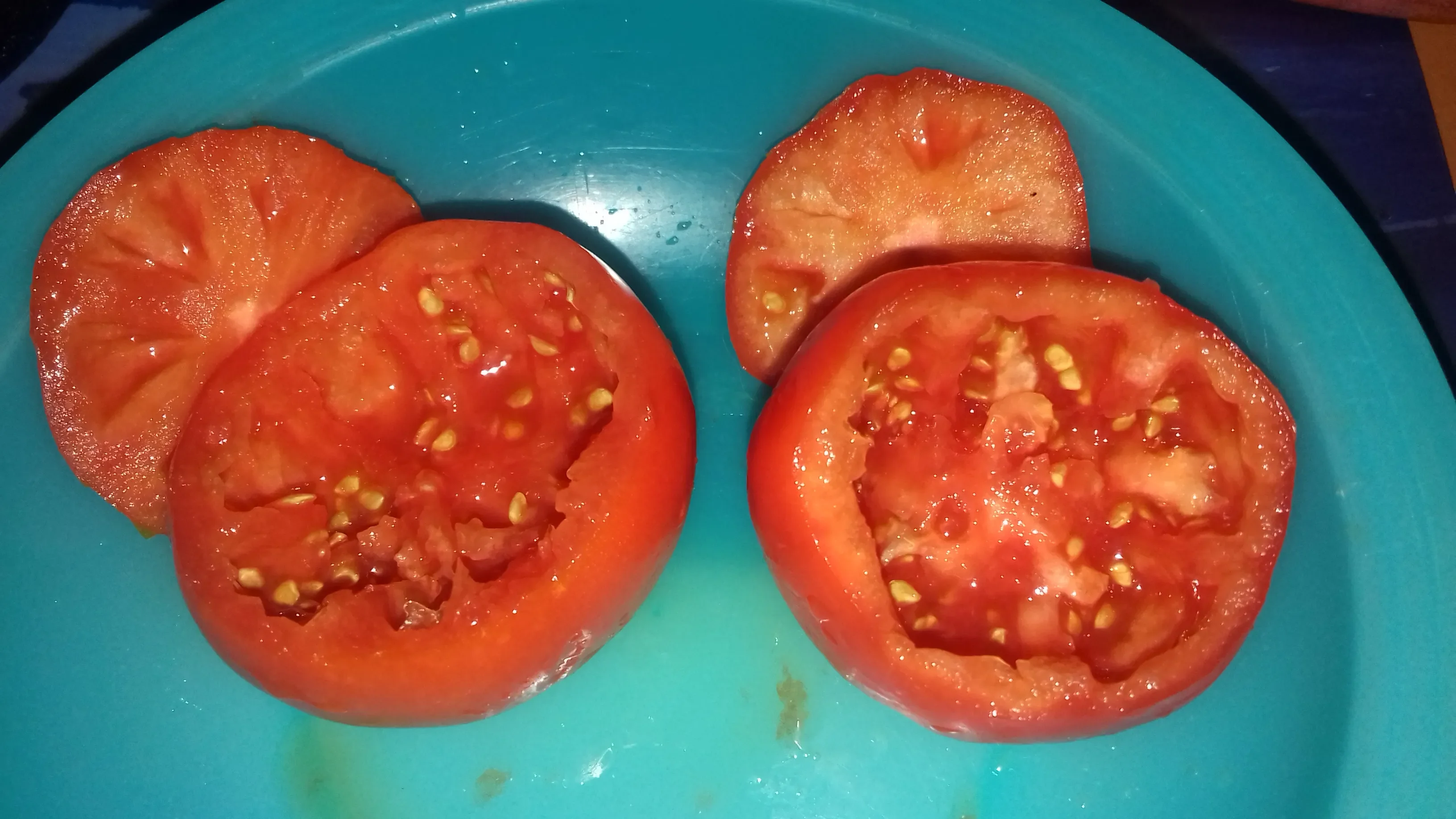 Помидоры, фаршированные фасолью и грибами: шаг 1